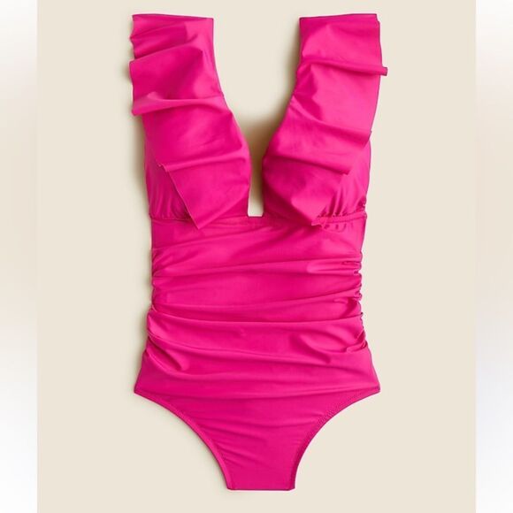 J Crew Swim 12 One Piece Pink - Picture 2 of 7